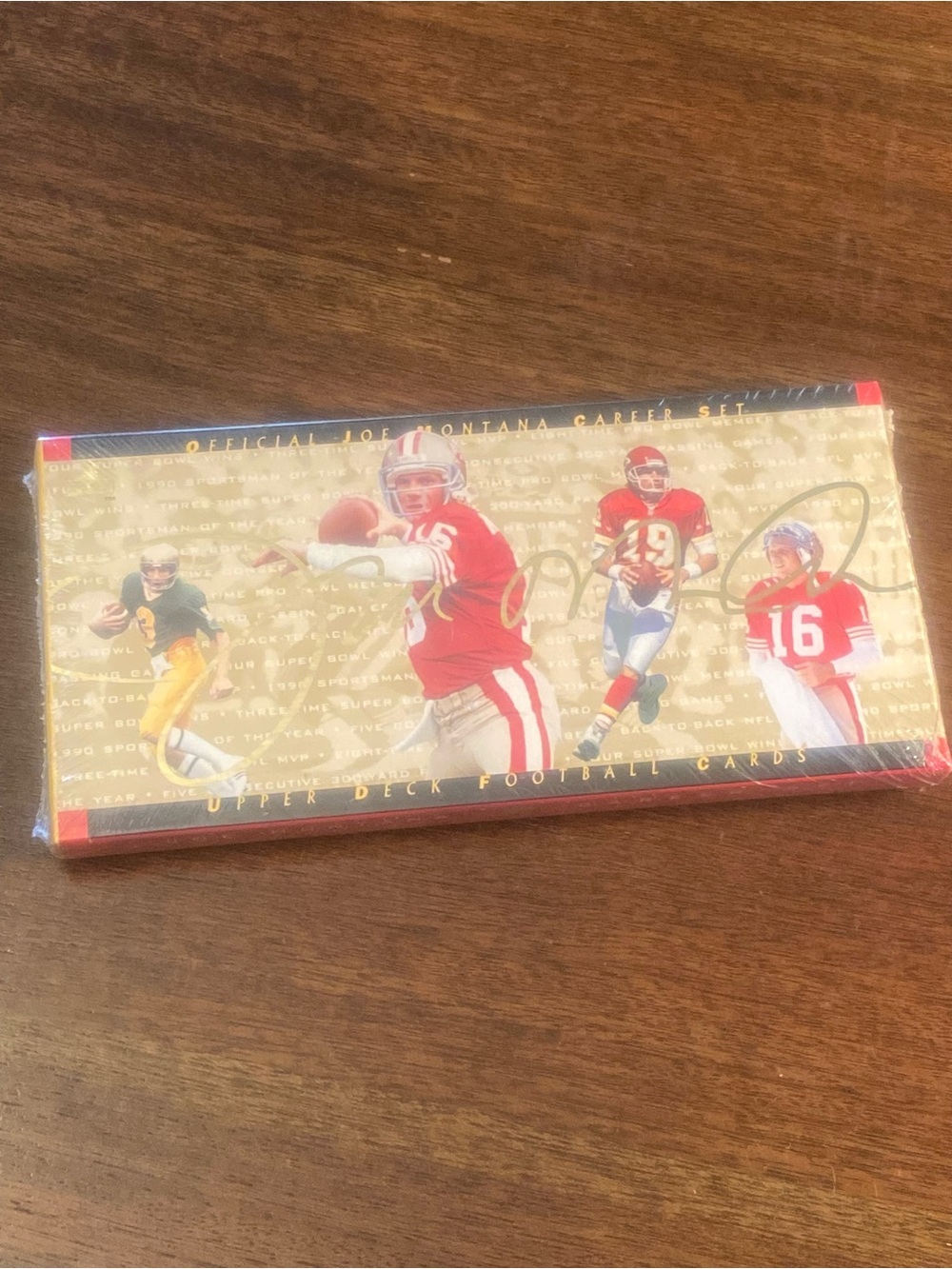 ⁠1995 Upper Deck Official Joe Montana Career Football Card Set 45 Cards sealed